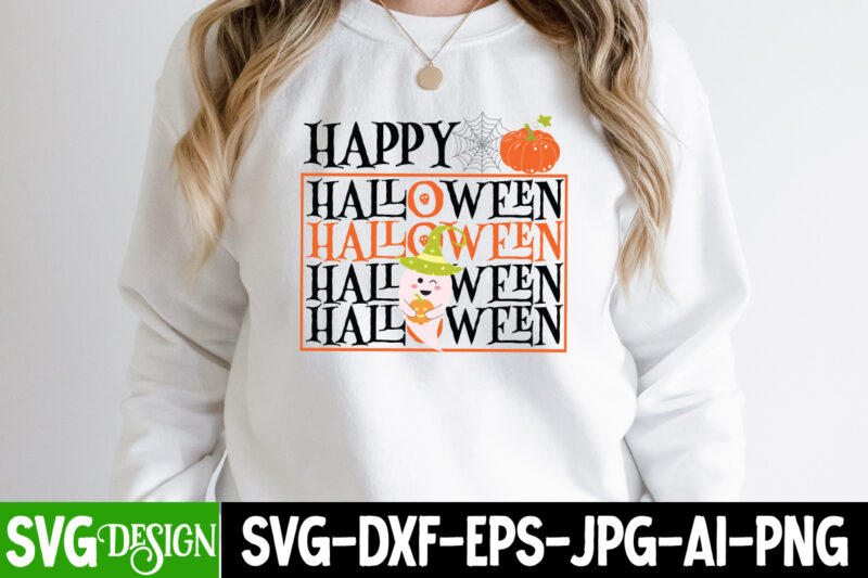 Happy Halloween T-Shirt Design, Happy Halloween Vector t-Shirt Design, Boo Boo Crew T-Shirt Design, Boo Boo Crew Vector T-Shirt Design, Halloween SVG Bundle, Retro Halloween Bundle,Spooky Season, Trick Or Treat