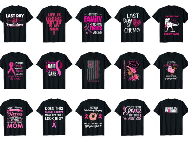 15 breast cancer awareness shirt designs bundle for commercial use part 5, breast cancer awareness t-shirt, breast cancer awareness png file, breast cancer awareness digital file, breast cancer awareness gift,
