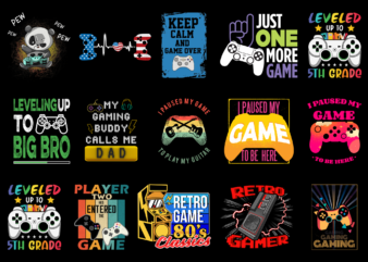 15 Game Shirt Designs Bundle For Commercial Use Part 8, Game T-shirt, Game png file, Game digital file, Game gift, Game download, Game design DBH