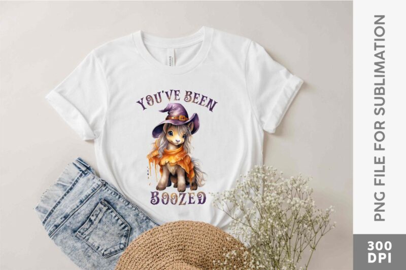 Witch Farm Animals Sublimation Designs PNG Bundle, Halloween Animal T-shirt Desisgns