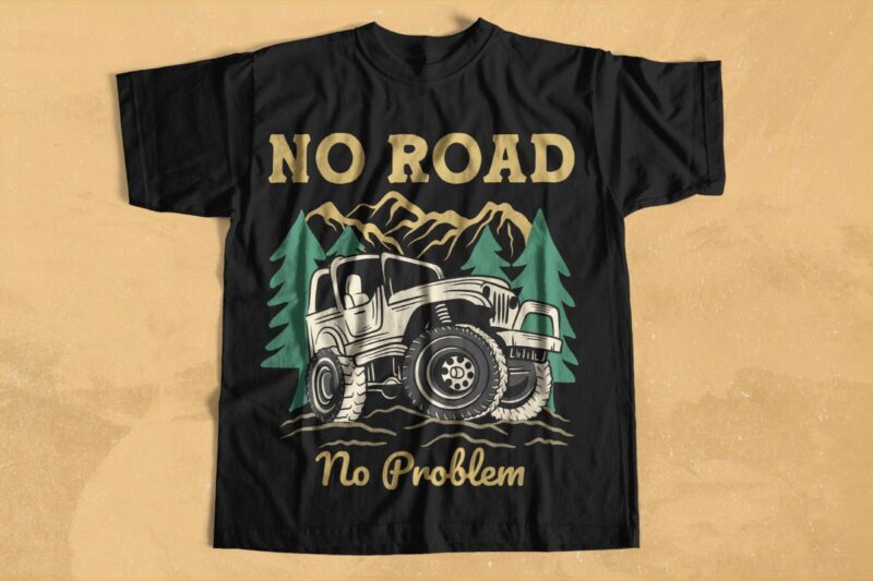 Vintage Off Road Adventure T-shirt Designs Vector Bundle, Off Road Expedition Graphic T-shirt for Club Community, Off Road Vector Designs for T-shirt