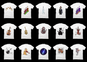 15 Violin Shirt Designs Bundle For Commercial Use Part 4, Violin T-shirt, Violin png file, Violin digital file, Violin gift, Violin download, Violin design DBH
