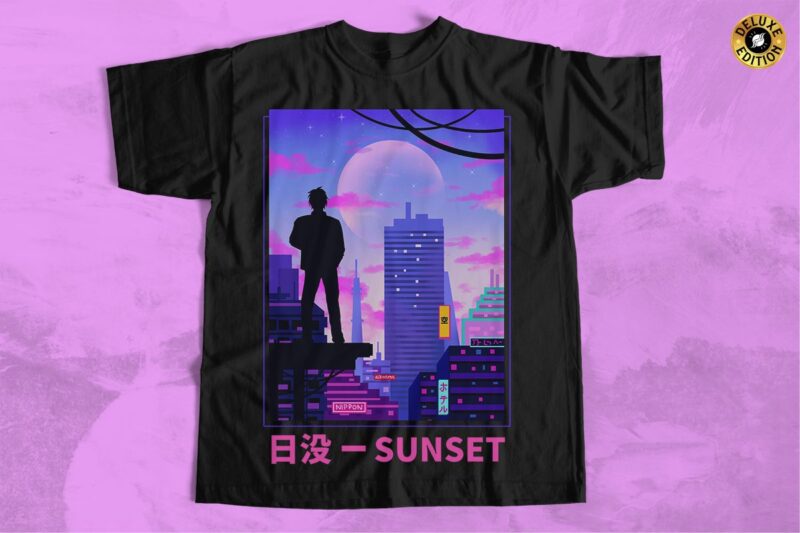 Japanese Urban Street Culture T-shirt Designs PNG Bundle, Japanese Anime Streetwear T-shirt Designs Bundle, Japanese T-shirt Designs for Print on Demand