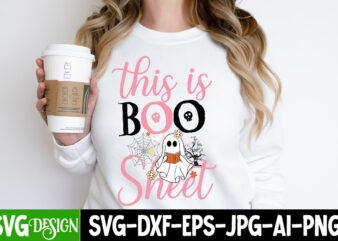 This Boo Sheet T-Shirt Design, This Boo Sheet Vector T-Shirt Design, Witches Be Crazy T-Shirt Design, Witches Be Crazy Vector T-Shirt Design, Happy Halloween T-Shirt Design, Happy Halloween Vector t-Shirt