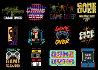 12 Game Shirt Designs Bundle For Commercial Use Part 9, Game T-shirt, Game png file, Game digital file, Game gift, Game download, Game design DBH