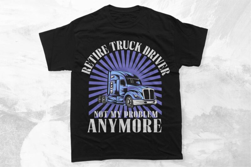 Vintage Truck Driver T-shirt Vector Designs Bundle, American Trucker Graphic T-shirt Collection