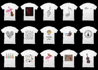 15 Violin Shirt Designs Bundle For Commercial Use Part 5, Violin T-shirt, Violin png file, Violin digital file, Violin gift, Violin download, Violin design DBH