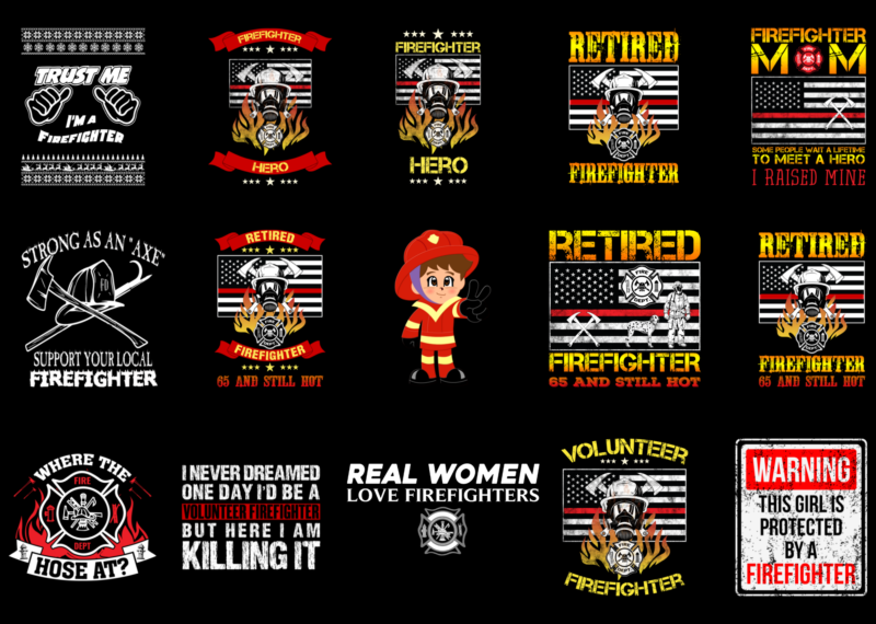 15 Firefighter Shirt Designs Bundle For Commercial Use Part 6, Firefighter T-shirt, Firefighter png file, Firefighter digital file, Firefighter gift, Firefighter download, Firefighter design DBH