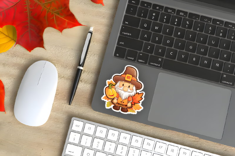 Thanksgiving Turkey Themed Stickers Bundle