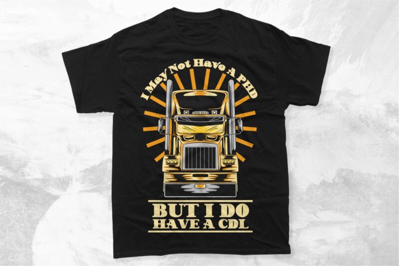 Vintage Truck Driver T-shirt Vector Designs Bundle, American Trucker Graphic T-shirt Collection