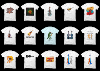 15 Violin Shirt Designs Bundle For Commercial Use Part 6, Violin T-shirt, Violin png file, Violin digital file, Violin gift, Violin download, Violin design DBH