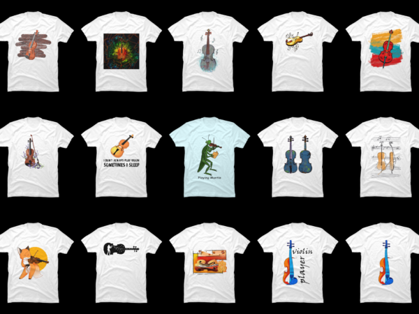 15 violin shirt designs bundle for commercial use part 6, violin t-shirt, violin png file, violin digital file, violin gift, violin download, violin design dbh