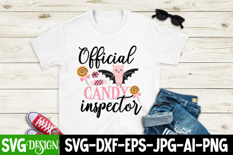 Official Candy Inspector T-Shirt Design , Official Candy Inspector Vector T-Shirt Design, Happy Halloween T-Shirt Design, Happy Halloween Vector t-Shirt Design, Boo Boo Crew T-Shirt Design, Boo Boo Crew Vector