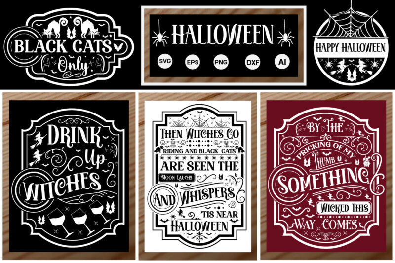 Halloween Porch Sign SVG Design halloween svg, halloween svg bundle, farmhouse halloween svg, farmhouse halloween svg bundle, old farmhouse halloween sighs svg, farmhouse halloween signs svg, vintage halloween signs svg,