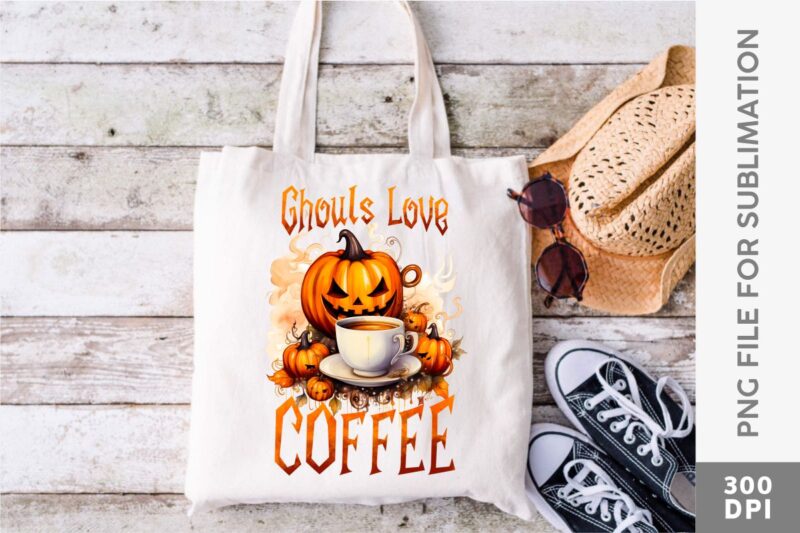Halloween Magic Coffee Latte Sublimation Designs PNG Bundle, Halloween Coffee T-shirt Designs Bundle
