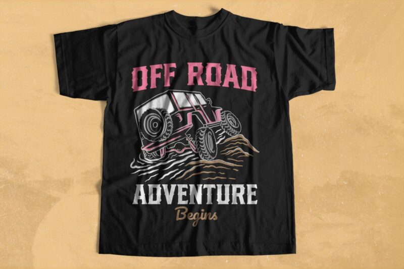 Vintage Off Road Adventure T-shirt Designs Vector Bundle, Off Road Expedition Graphic T-shirt for Club Community, Off Road Vector Designs for T-shirt