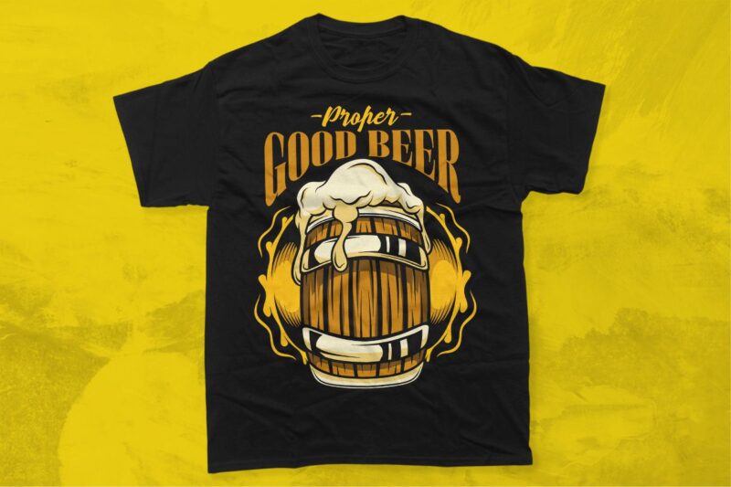 Beer Alcoholic Drink T-shirt Designs Vector Bundle, Beer quotes t shirt design