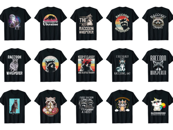 15 raccoon shirt designs bundle for commercial use part 4, raccoon t-shirt, raccoon png file, raccoon digital file, raccoon gift, raccoon download, raccoon design