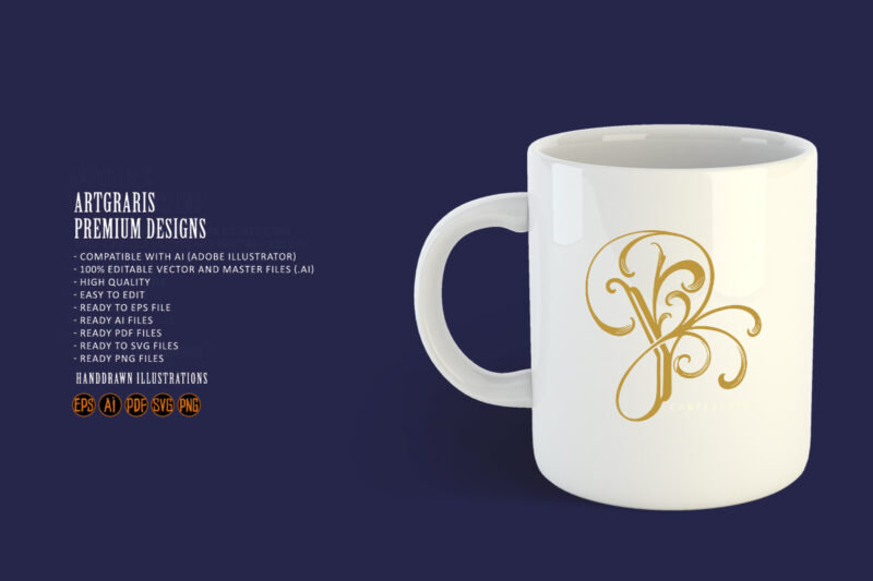 Modern elegance refreshed gold Y lettering monogram logo