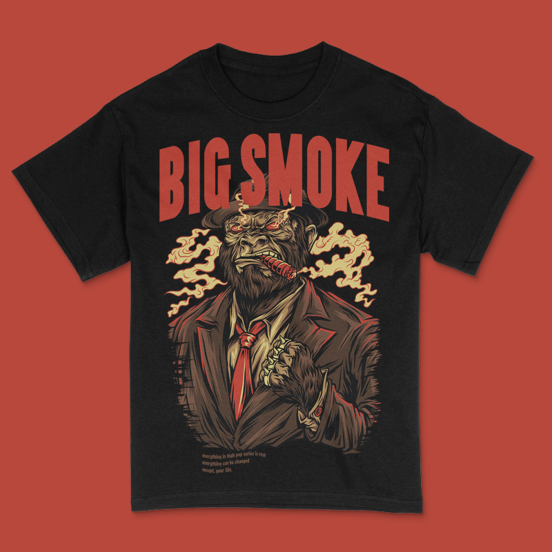 Big Smoke T-Shirt Design Template