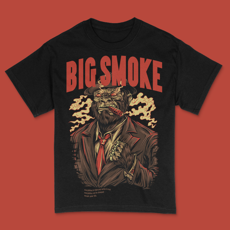 Big Smoke T-Shirt Design Template