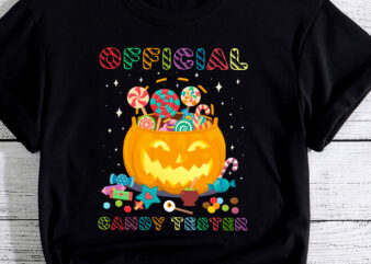 Candy Tester Lollipop Sweets Gift Halloween Kids PC t shirt vector file