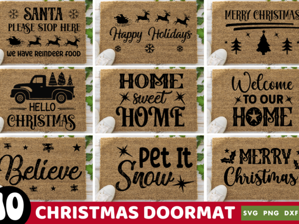 Christmas doormat svg bundle, christmas tshirt svg bundle