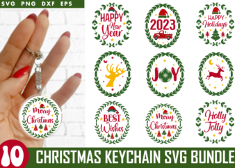 Retro Christmas Svg bundle, Christmas T-shirt Bundle,keychain bundle