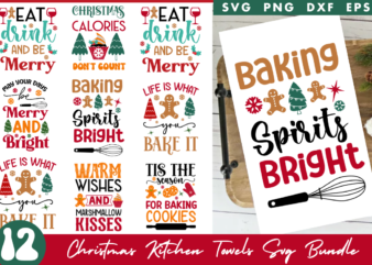 Christmas Kitchen Towels SVG Bundle,tshirt christma desig bundle