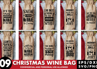 Christmas Wine Bag Svg bundle,christmas tshirt designs