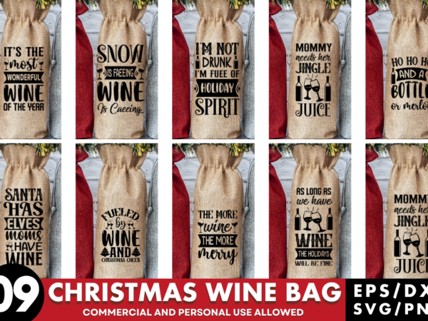 Christmas wine bag svg bundle,christmas tshirt designs