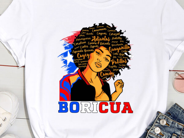 City state puerto rico flag boricua puerto rican women girl pc t shirt vector file