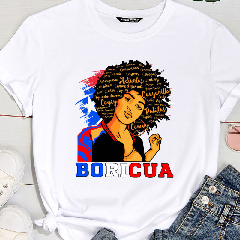 City State Puerto Rico Flag Boricua Puerto Rican Women Girl PC