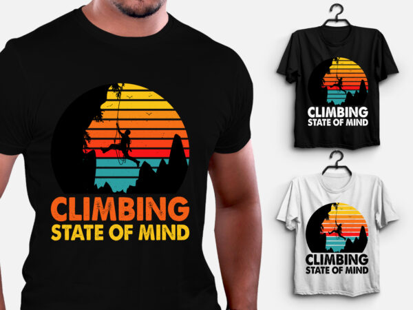 Climbing state of mind t-shirt design