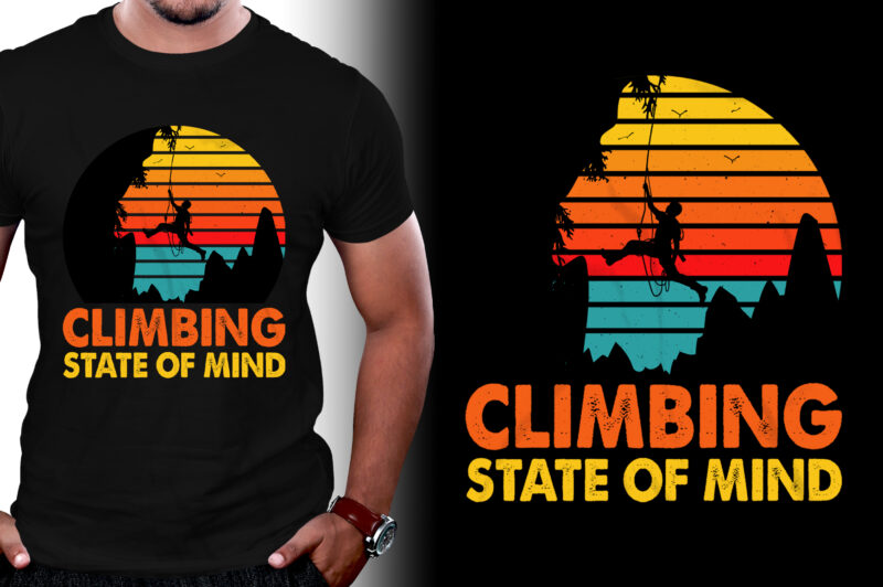 Climbing State of Mind T-Shirt Design