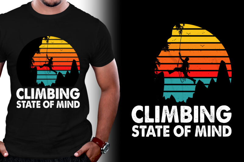 Climbing State of Mind T-Shirt Design