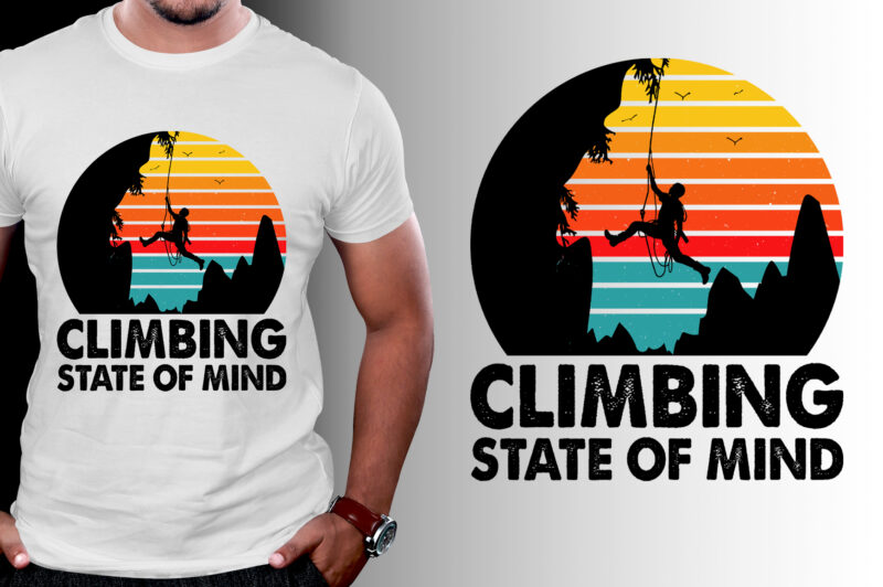 Climbing State of Mind T-Shirt Design