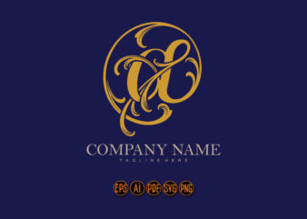 Crafting elegance luxury classic At Sign monogram logo