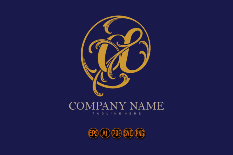 Crafting elegance luxury classic At Sign monogram logo