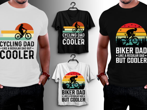 Cycling dad t-shirt design