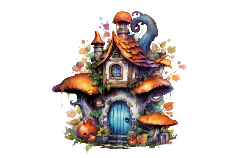 Fairy House Halloween Sublimation png