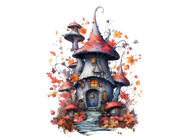 Fairy house png t shirt graphic design