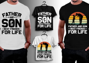 Father And Son T-Shirt Design