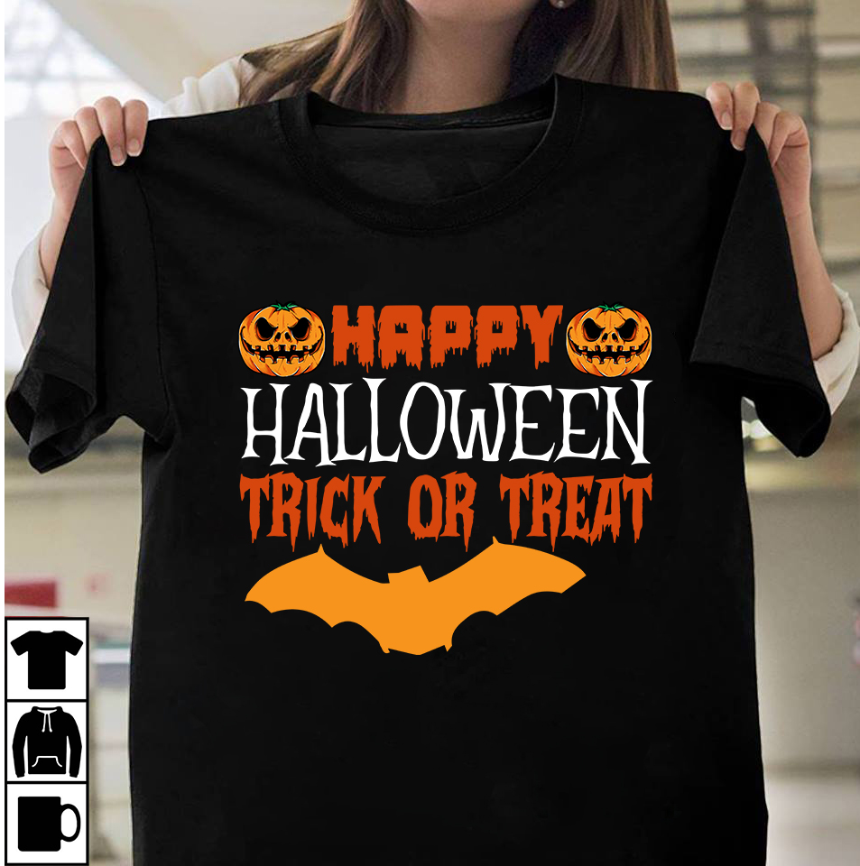 Happy Halloween Trick Or Treat Tshirt Design, Happy Halloween Tshirt
