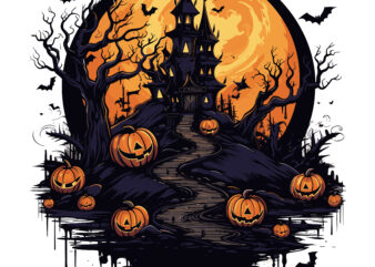 Halloween t-shirt design 50