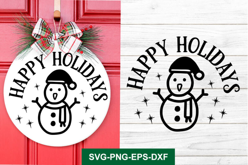 Christmas Round Sign SVG Bundle