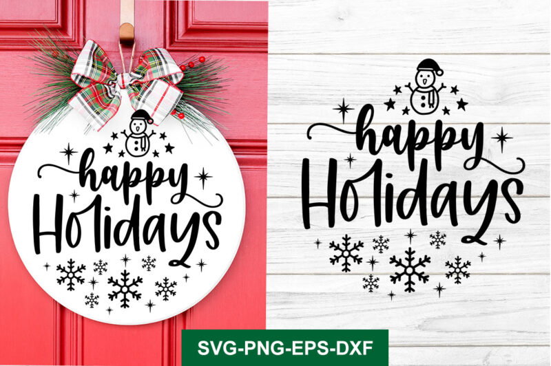 Christmas Round Sign SVG Bundle