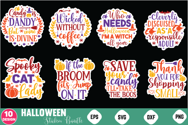 Halloween Stickers Bundle Halloween Door Sign Svg Bundle, Halloween Door Sign, Halloween Door Sign Svg, Halloween Round Sign Svg Bundle, Round Sign Svg Bundle, Halloween Sign Bundle, Halloween Round Sign