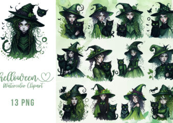 Halloween Watercolor Clipart