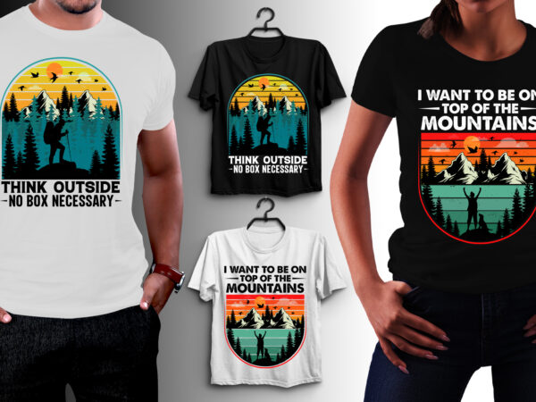 Hiking t-shirt design